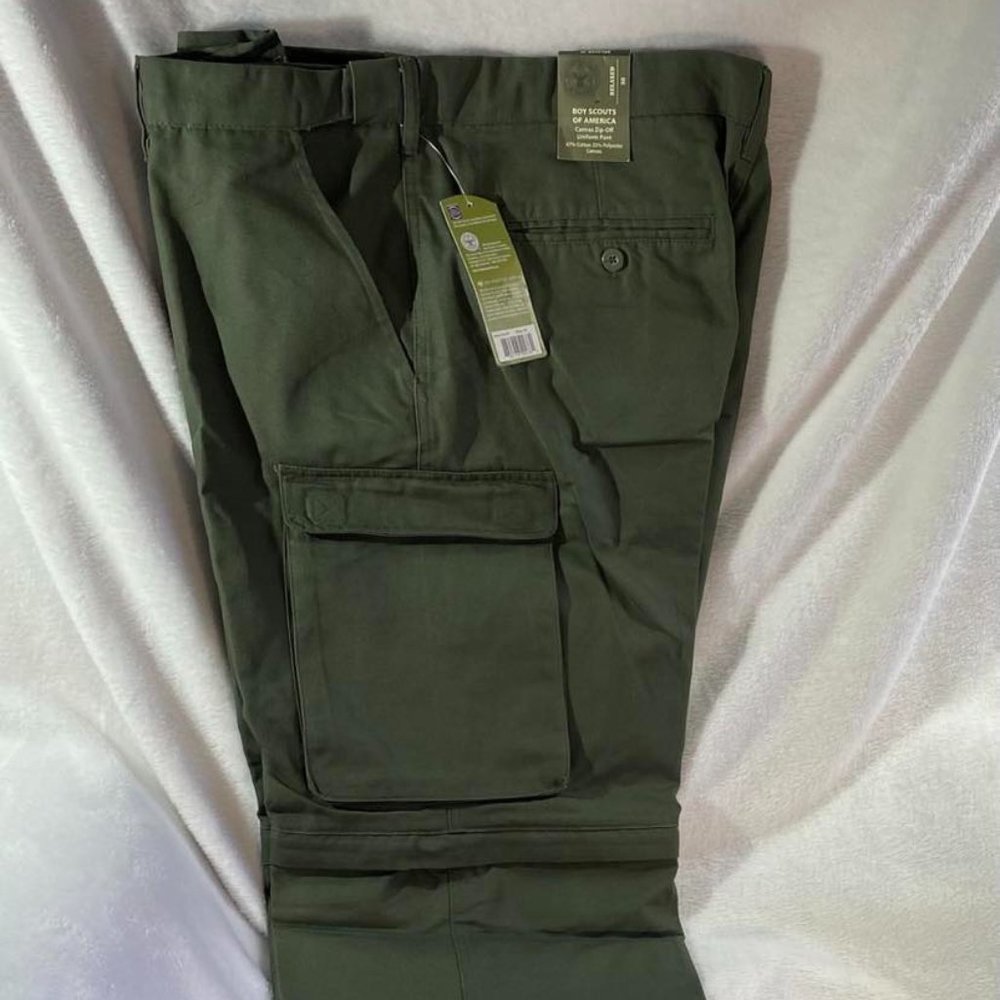 Men's BSA size 38 Canvas Switchback Uniform Pants - NWT